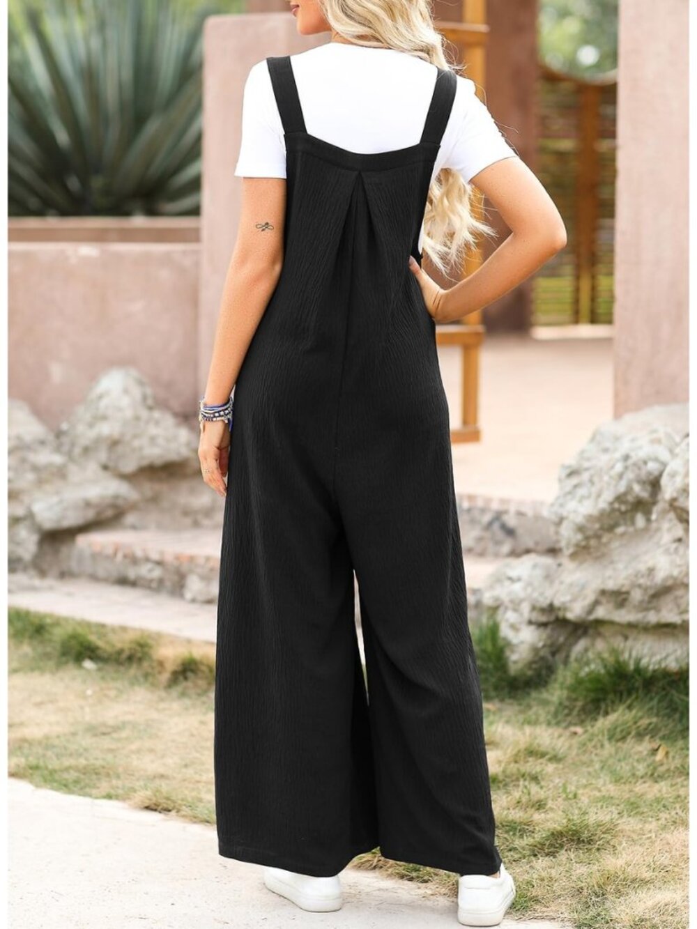 Women's Casual Loose Overalls Jumpsuits One Piece Long Pant Rompers